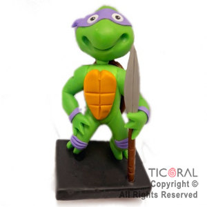 ADORNO TORTUGA NINJA DONATELLO LILA A. PORCELANA FRIA x 1